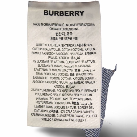 🔥🔥🔥BURBERRY🔥🔥LEATHER ABSTRACT TRIM🔥🔥🔥 - Picture 6 of 9